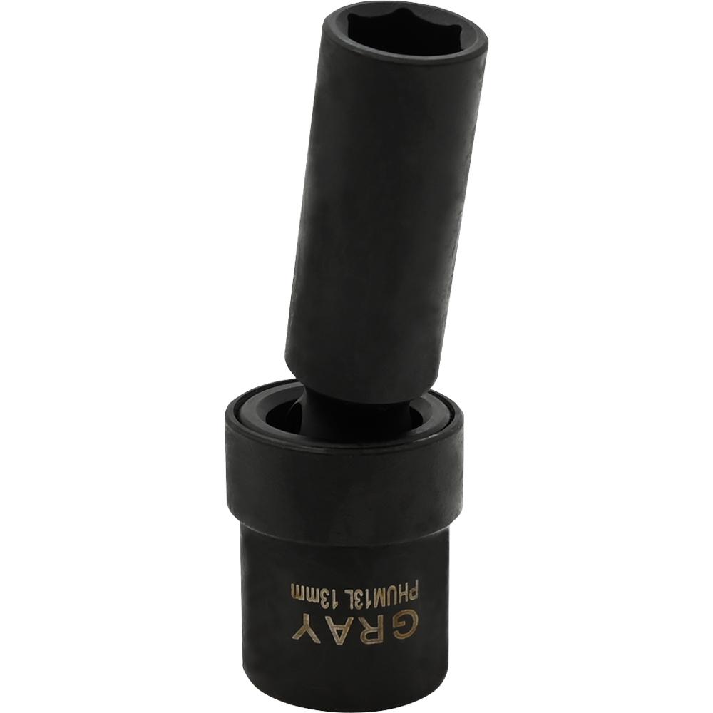 13mm X 1/2&#34; Drive, 6 Point Deep Length, Universal Joint Socket, Black Impact<span class=' ItemWarning' style='display:block;'>Item is usually in stock, but we&#39;ll be in touch if there&#39;s a problem<br /></span>