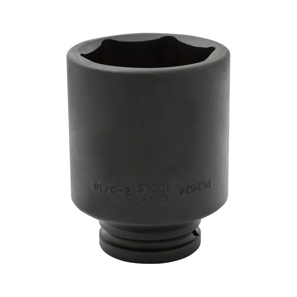 2-5/16&#34; X 3/4&#34; Drive, 6 Point Deep Length, Black Impact Socket<span class=' ItemWarning' style='display:block;'>Item is usually in stock, but we&#39;ll be in touch if there&#39;s a problem<br /></span>