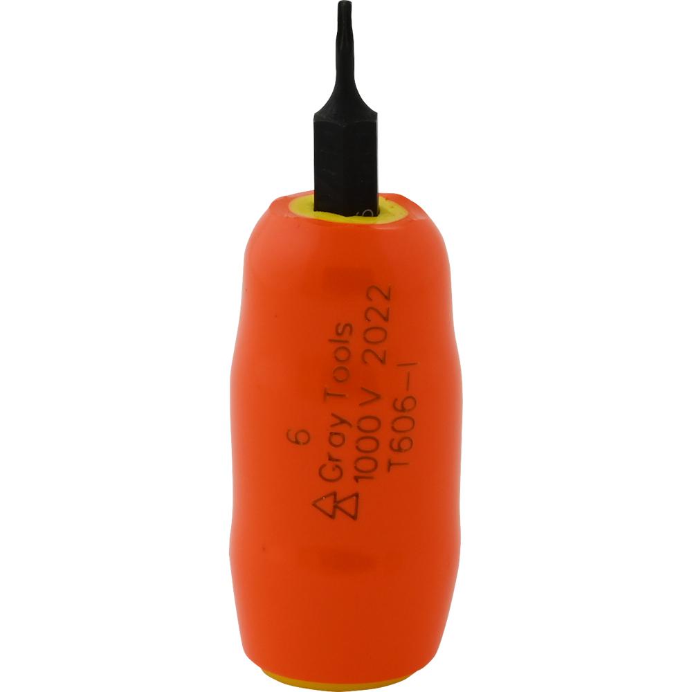 T6 X 3/8&#34; Drive Standard Length Torx Head, 1000V Insulated Socket<span class=' ItemWarning' style='display:block;'>Item is usually in stock, but we&#39;ll be in touch if there&#39;s a problem<br /></span>