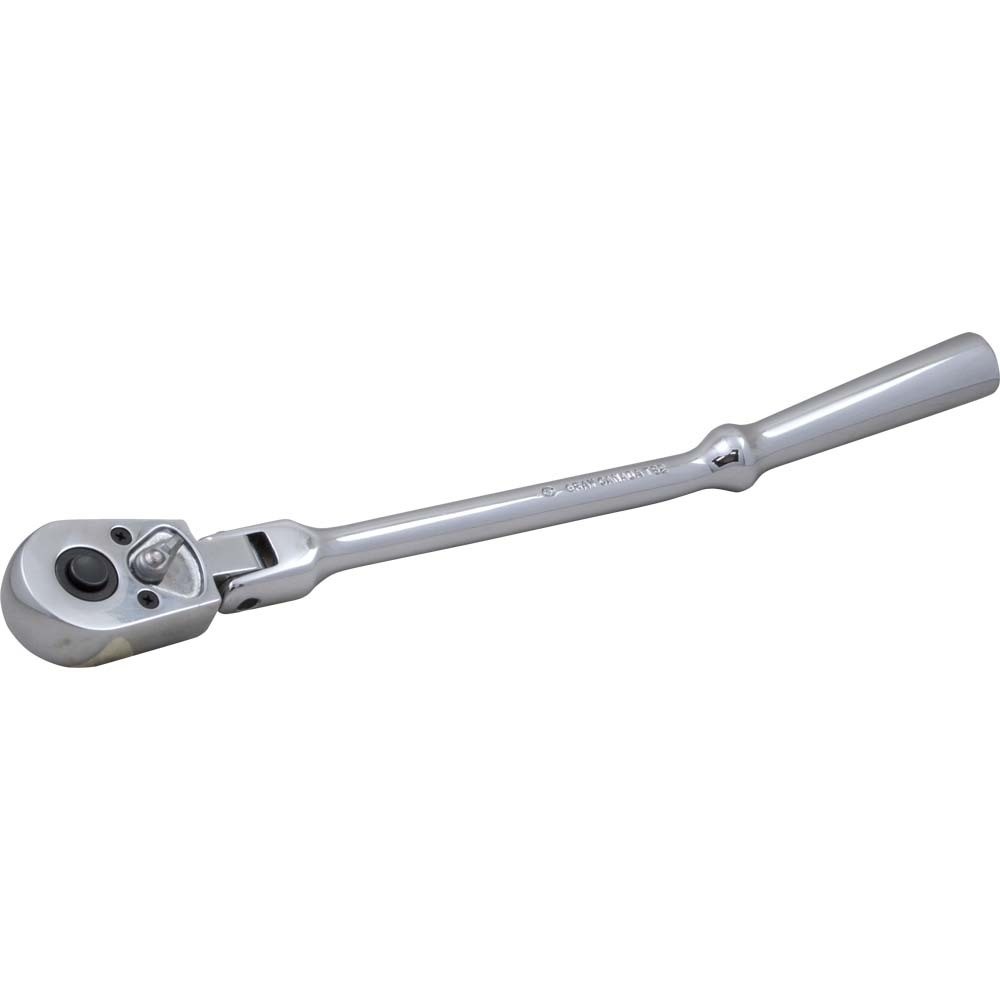3/8&#34; Drive 45 Tooth Chrome Reversible Ratchet, Flexible Head, With Bent Handle<span class=' ItemWarning' style='display:block;'>Item is usually in stock, but we&#39;ll be in touch if there&#39;s a problem<br /></span>