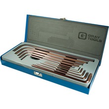 Gray Tools 697310 - 10 Piece Metric, Extra Long Arm S2 Hex Key Set, 3mm - 17mm
