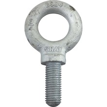 Gray Tools 88724 - 3/4-10 Thread Galvanized, Shoulder Pattern Eyebolt