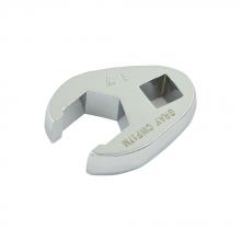 Gray Tools CWF17M - 3/8" Drive, 17mm Flare Nut Crow Foot Wrench, Chrome Finish