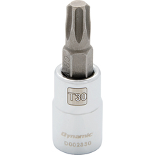 Gray Tools D002330 - 1/4" Drive Torx® Head Socket, Standard Length Chrome Finish, Torx® Bit T30