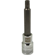 Gray Tools D013745 - 1/2" Drive Torx® Head, T45 Long Bit, Chrome Finish Socket