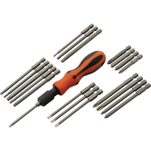Gray Tools D062506 - 21 Piece Screwdriver Set With Removable Bits, Comfort Grip Handle