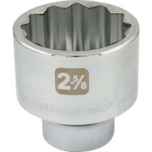 Gray Tools D099480 - 2-5/8" X 1" Drive, 12 Point Standard Length, Chrome Socket