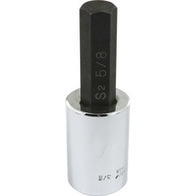 Gray Tools DW20L - 5/8" X 1/2" Drive, Standard Length Hex Head, Chrome Finish Socket