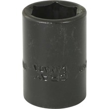 Gray Tools P2411 - 11/16" X 1/2" Drive, 6 Point Regular Length, Impact Socket
