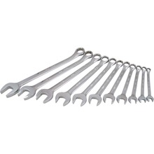 Gray Tools TU11 - 11 Piece 12 Point SAE, Mirror Chrome, Combination Wrench Set, 3/8" - 1"
