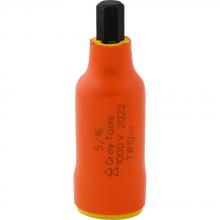 Gray Tools TW10-I - 5/16" X 3/8" Drive Standard Length Hex Head, 1000V Insulated Socket