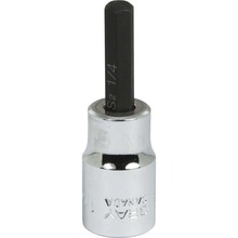 Gray Tools TW8 - 1/4" X 3/8" Drive Standard Length Hex Head, Chrome Finish Socket