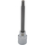 3/8" Drive SAE Hex Head, 3/16" Long Bit, Chrome Finish Socket