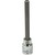 3/8" Drive SAE Hex Head, 1/4" Long Bit, Chrome Finish Socket