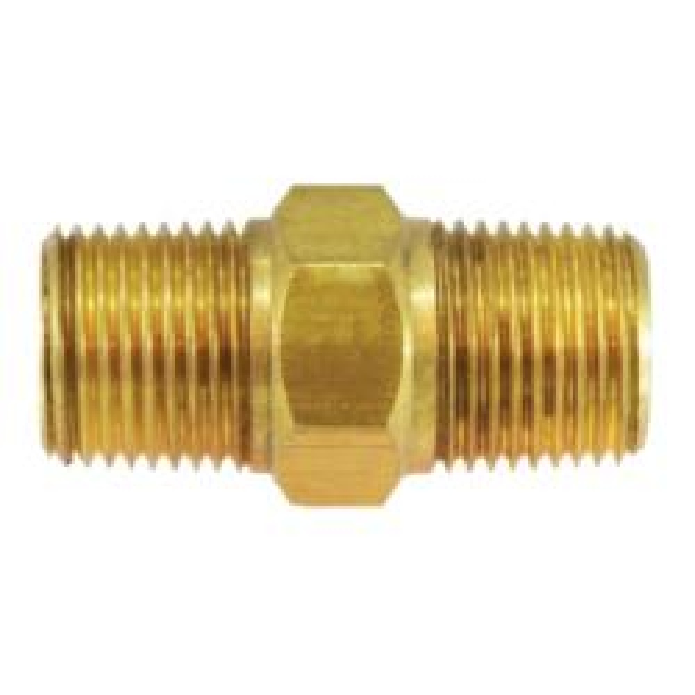 NIPPLE HEX 3/8IN BSPT 3/8IN MIP BRS NP<span class=' ItemWarning' style='display:block;'>Item is usually in stock, but we&#39;ll be in touch if there&#39;s a problem<br /></span>
