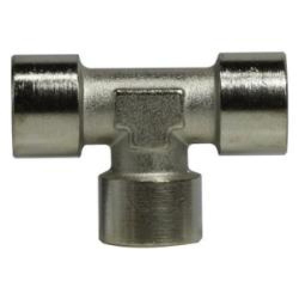 TEE PIPE 1/8IN FEM BSPP 1/8IN FEM BSPP<span class=' ItemWarning' style='display:block;'>Item is usually in stock, but we&#39;ll be in touch if there&#39;s a problem<br /></span>