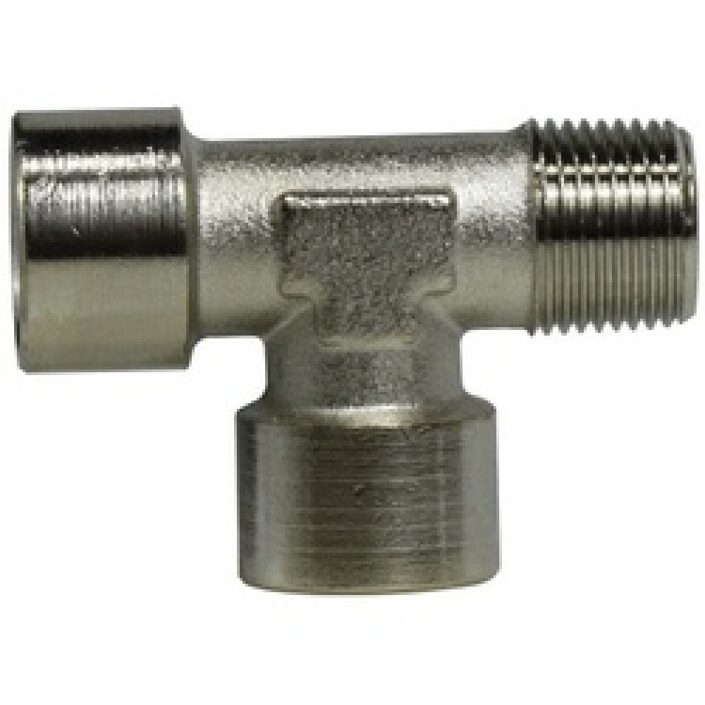 TEE RUN 1/4IN MALE BSPP 1/4IN MALE BSPP<span class=' ItemWarning' style='display:block;'>Item is usually in stock, but we&#39;ll be in touch if there&#39;s a problem<br /></span>