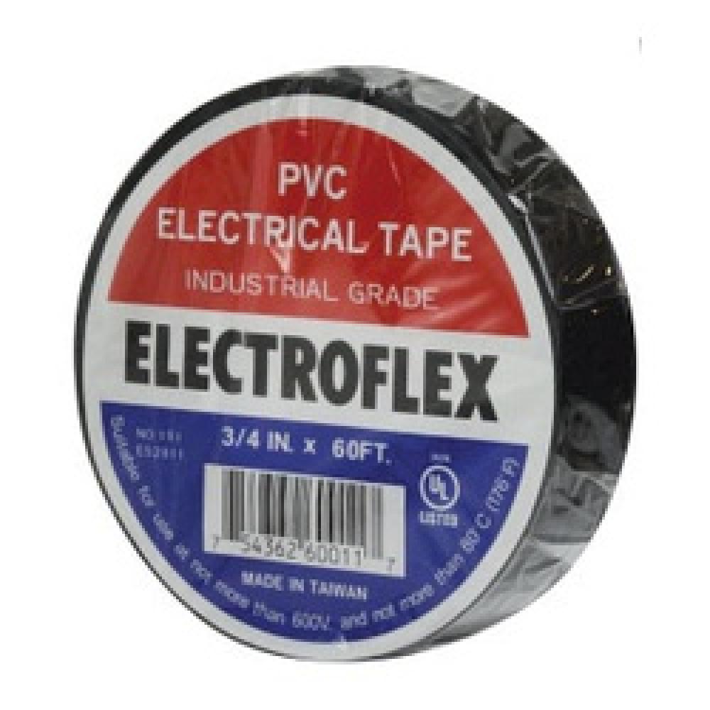 TAPE ELECTRICAL 3/4IN 60FT BK PVC 600V<span class=' ItemWarning' style='display:block;'>Item is usually in stock, but we&#39;ll be in touch if there&#39;s a problem<br /></span>
