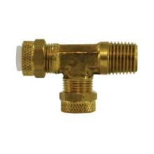 Buchanan 20309 - TEE RUN 3/16IN TUBE OD 1/8IN MNPTF BRS