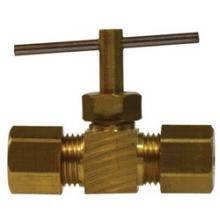 Buchanan 26020 - VALVE NDL 3/16IN COMPRESSION BRS