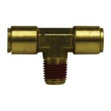 Buchanan 720402 - TEE BR 1/4IN PUSH-IN 1/8IN MIP 1/4IN BRS