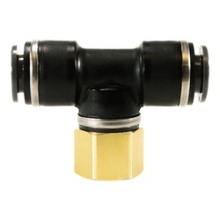 Buchanan 770806C - TEE BR 3/8IN PUSH-IN TUBE 1/2IN FNPT