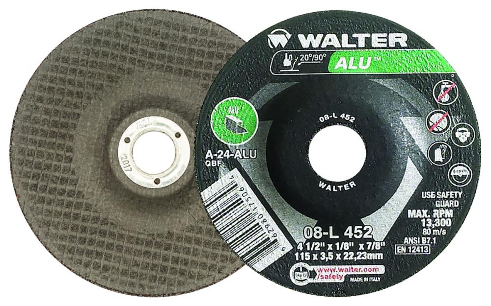 4-1/2X1/8 A24ALU GR WHEELS<span class=' ItemWarning' style='display:block;'>Item is usually in stock, but we&#39;ll be in touch if there&#39;s a problem<br /></span>