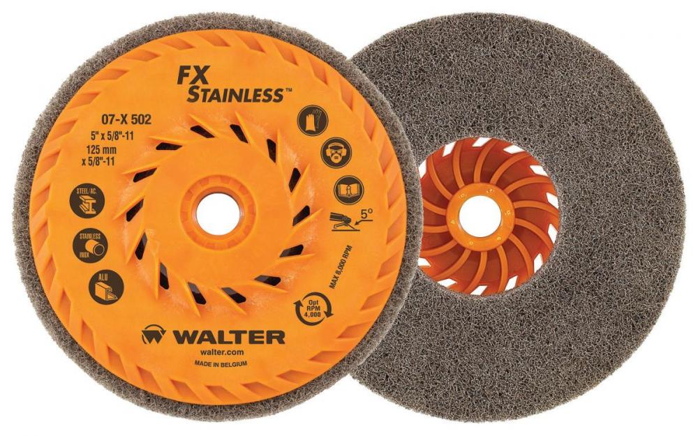 5&#39;&#39; FX STAINLESS CUP WHEEL, SPIN-ON<span class=' ItemWarning' style='display:block;'>Item is usually in stock, but we&#39;ll be in touch if there&#39;s a problem<br /></span>
