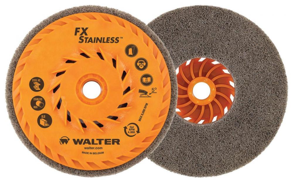 4-1/2 FX STAINLESS CUP WHEEL, SPIN-ON<span class=' ItemWarning' style='display:block;'>Item is usually in stock, but we&#39;ll be in touch if there&#39;s a problem<br /></span>