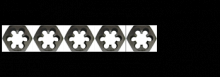 Clarkson-Osborn Tools Ltd. TA18831 - 1/4, 5/16, 3/8, 7/16, 1/2 UNF CARBON HEX DIE SET