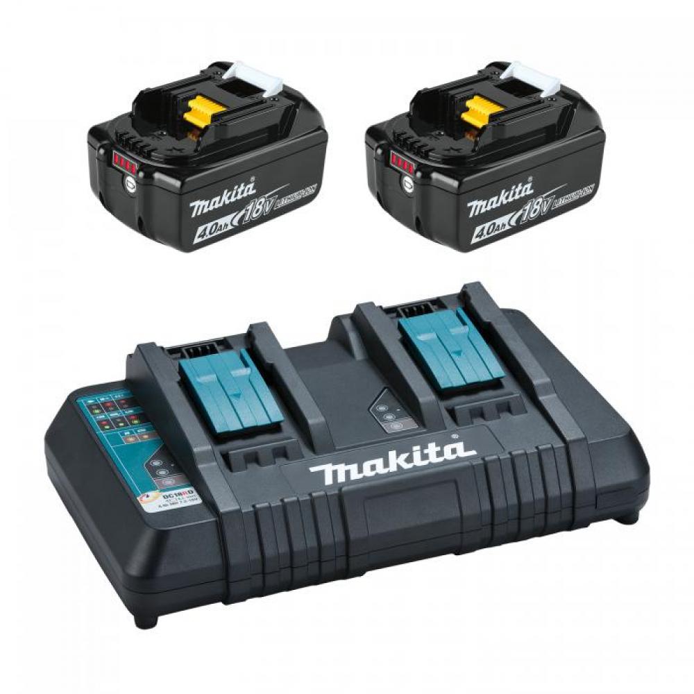 18V 2 x 4.0Ah Li-Ion Battery & Dual-Port Rapid Charger Kit<span class=' ItemWarning' style='display:block;'>Item is usually in stock, but we&#39;ll be in touch if there&#39;s a problem<br /></span>