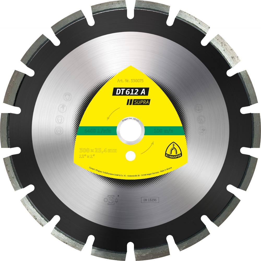 DT 612 A diamond cutting blades, 20 x 9/64 x 1 Inch 30 segments 40 x 3,7 x 10 mm, wide gullet<span class=' ItemWarning' style='display:block;'>Item is usually in stock, but we&#39;ll be in touch if there&#39;s a problem<br /></span>
