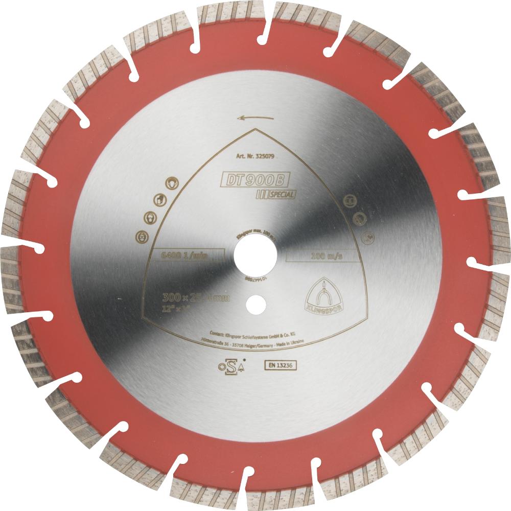 DT 900 B diamond cutting blades, 14 x 1/8 x 1 Inch 22 segments 40 x 3 x 12 mm, standard turbo<span class=' ItemWarning' style='display:block;'>Item is usually in stock, but we&#39;ll be in touch if there&#39;s a problem<br /></span>