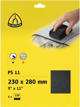 Klingspor Inc 241787 - PS 11 C Coated Abrasive Sheets waterproof, 9 x 11 Inch grain 120, D.I.Y.-packaged with tab