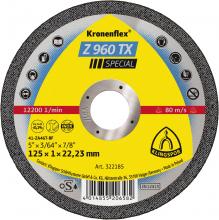 Klingspor Inc 322185 - Z 960 TX cutting-off wheels, zirconia 5 x 3/64 x 7/8 Inch flat