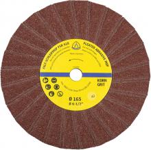 Klingspor Inc 25998 - FSR 618 abrasive mop wheels, 6-1/2 x 9/16 Inch grain 150 single-row 2 flaps per packet