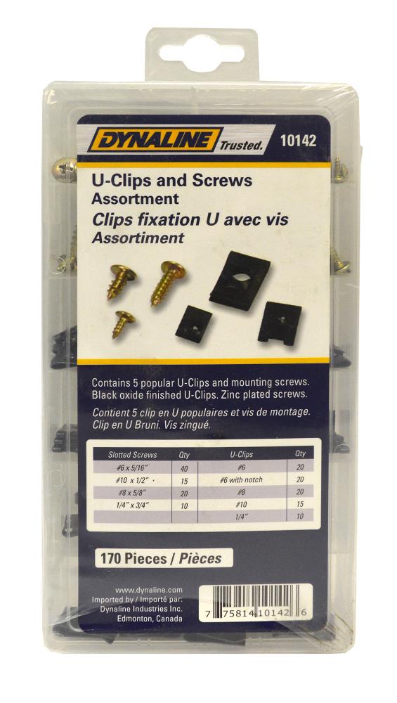 U-Clip and Screw Assortment<span class=' ItemWarning' style='display:block;'>Item is usually in stock, but we&#39;ll be in touch if there&#39;s a problem<br /></span>