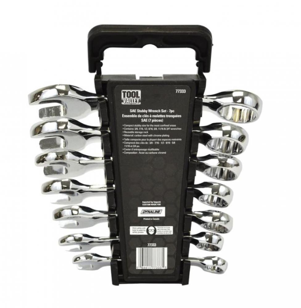 SAE Stubby Wrench Set - 7pc<span class=' ItemWarning' style='display:block;'>Item is usually in stock, but we&#39;ll be in touch if there&#39;s a problem<br /></span>
