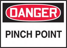 Accuform LEQM273XVE - Safety Label, DANGER PINCH POINT, 3 1/2" x 5", Dura-Vinylâ„¢