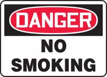 Accuform MSMK132VS - Safety Sign, DANGER NO SMOKING, 7" x 10", Adhesive Vinyl