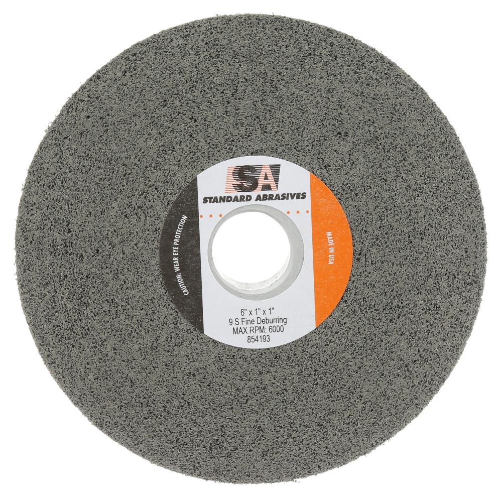 Standard Abrasives™ Deburring Wheel 854193, 6 in x 1 in x 1 in 9S FIN, 3 per case<span class=' ItemWarning' style='display:block;'>Item is usually in stock, but we&#39;ll be in touch if there&#39;s a problem<br /></span>