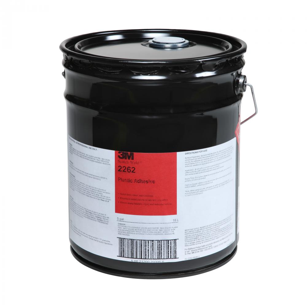 3M™ Plastic Adhesive, 2262-5GAL, 5 gal (18.9 L)<span class=' ItemWarning' style='display:block;'>Item is usually in stock, but we&#39;ll be in touch if there&#39;s a problem<br /></span>