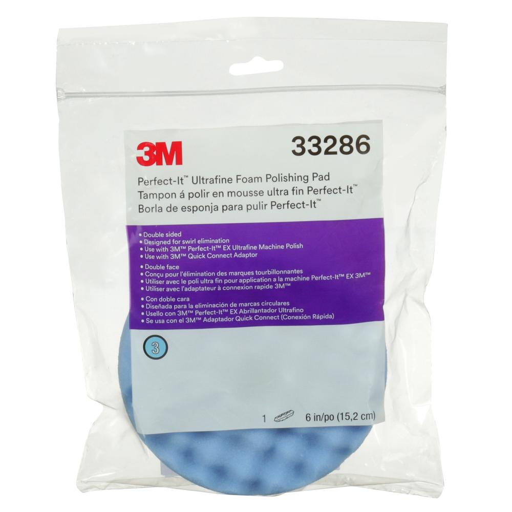 3M™ Perfect-It™ Ultrafine Foam Polishing Pad, 33286, 6 in, Quick Connect, 6 per case<span class=' ItemWarning' style='display:block;'>Item is usually in stock, but we&#39;ll be in touch if there&#39;s a problem<br /></span>