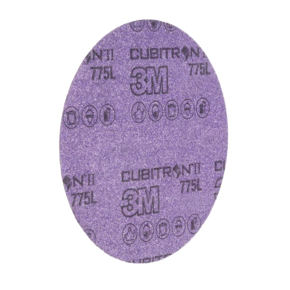 3M™ Cubitron™ II Hookit™ Film Disc 775L, film backing, 320+, 3 MIL, 6 in x NH, 152.4 mm x NH<span class=' ItemWarning' style='display:block;'>Item is usually in stock, but we&#39;ll be in touch if there&#39;s a problem<br /></span>