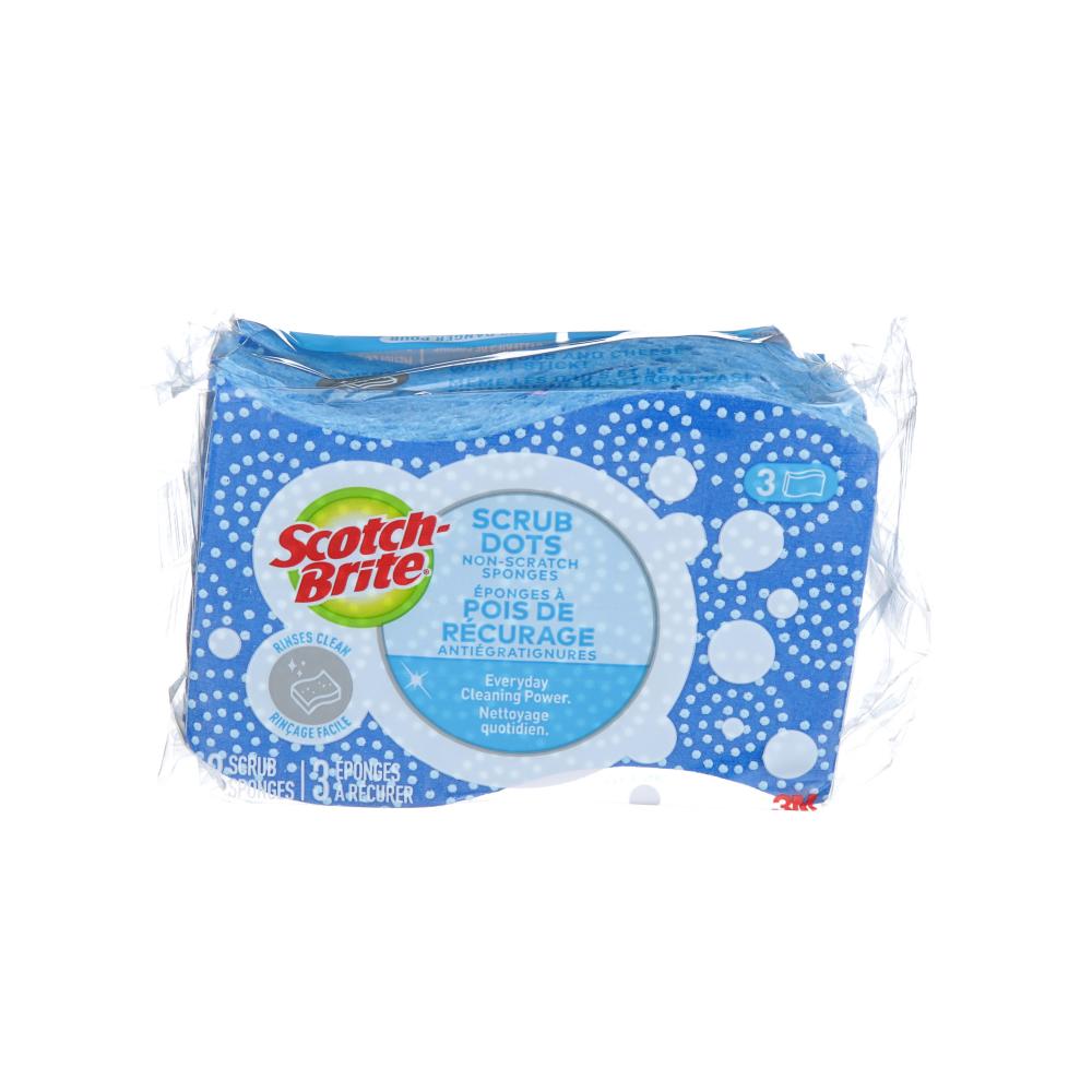 Scotch-Brite® Scrub Dots Non-Scratch Scrub Sponge, 3/pack<span class=' ItemWarning' style='display:block;'>Item is usually in stock, but we&#39;ll be in touch if there&#39;s a problem<br /></span>