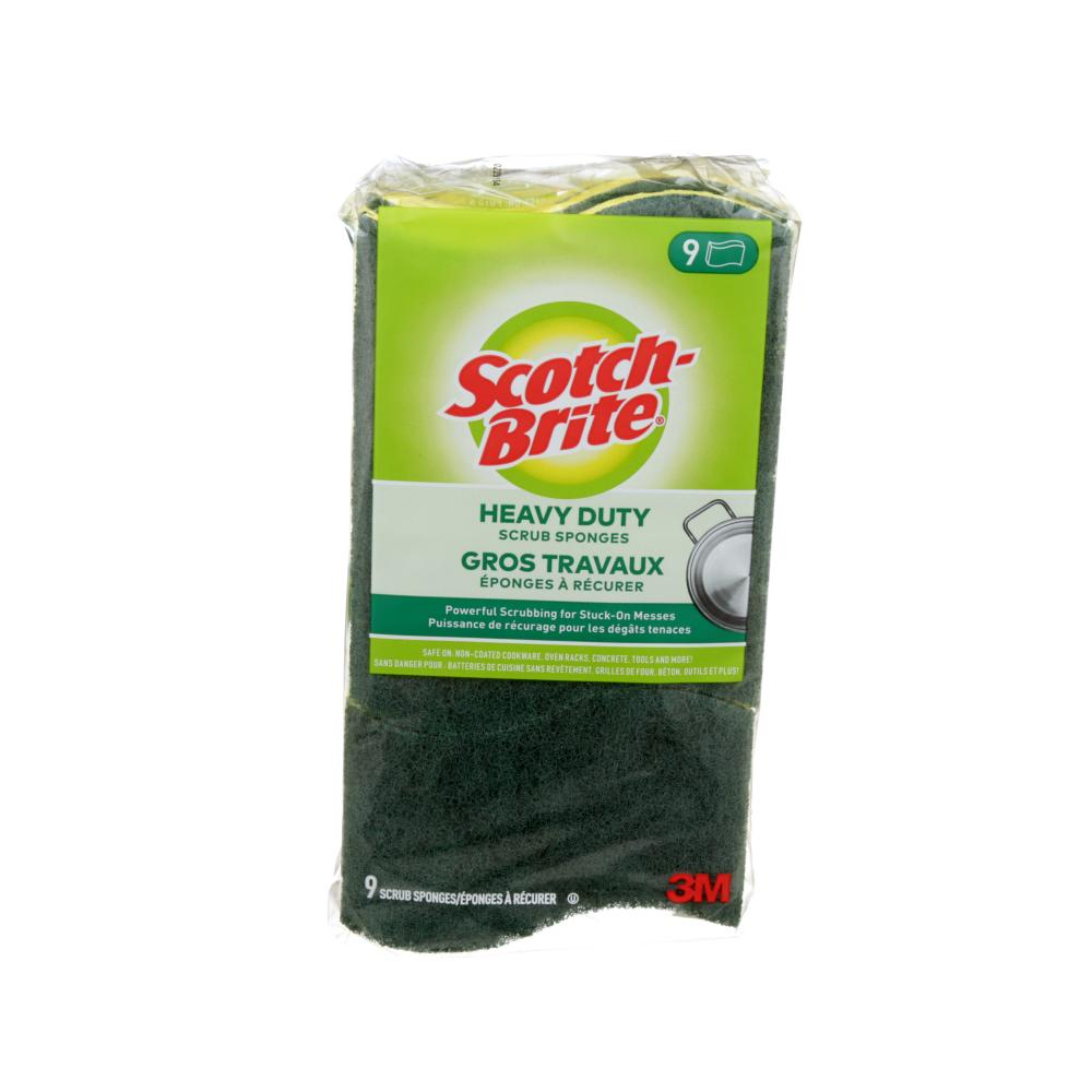 Scotch-Brite® Heavy Duty Scrub Sponge, 9/pack<span class=' ItemWarning' style='display:block;'>Item is usually in stock, but we&#39;ll be in touch if there&#39;s a problem<br /></span>