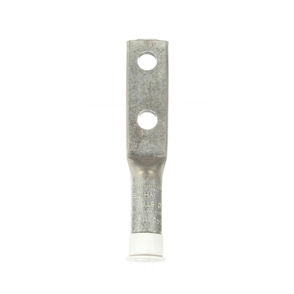 3M™ Scotchlok™ Aluminum Two Hole Lug, 40145, up to 35 kV, 4/0 AWG, white<span class=' ItemWarning' style='display:block;'>Item is usually in stock, but we&#39;ll be in touch if there&#39;s a problem<br /></span>