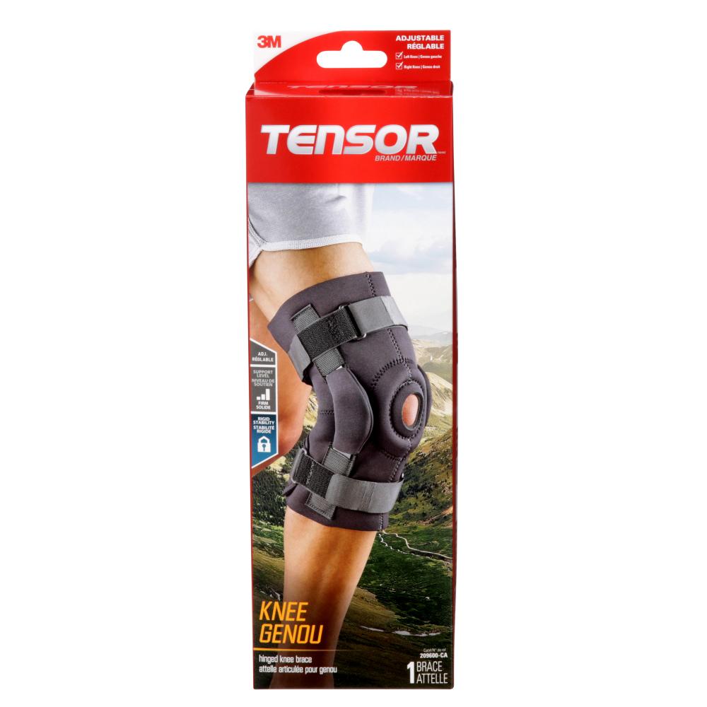 Tensor™ Hinged Knee Brace, Adjustable, Black<span class=' ItemWarning' style='display:block;'>Item is usually in stock, but we&#39;ll be in touch if there&#39;s a problem<br /></span>