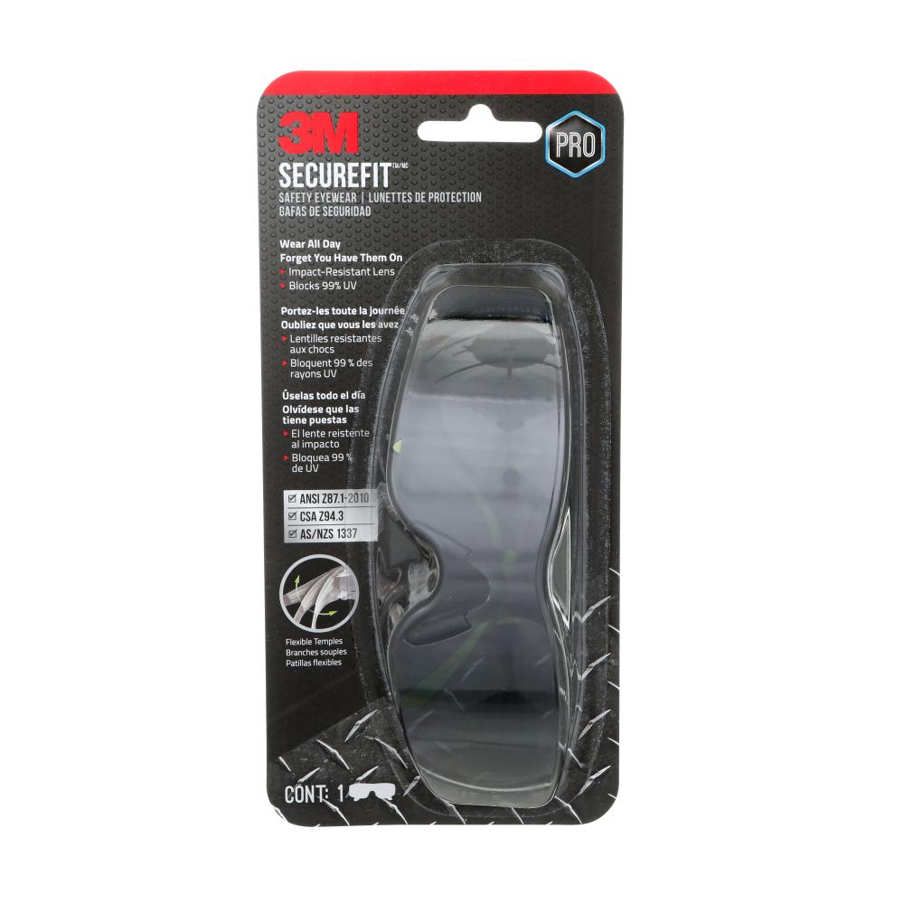 3M SecureFit 400 Safety Eyewear<span class=' ItemWarning' style='display:block;'>Item is usually in stock, but we&#39;ll be in touch if there&#39;s a problem<br /></span>