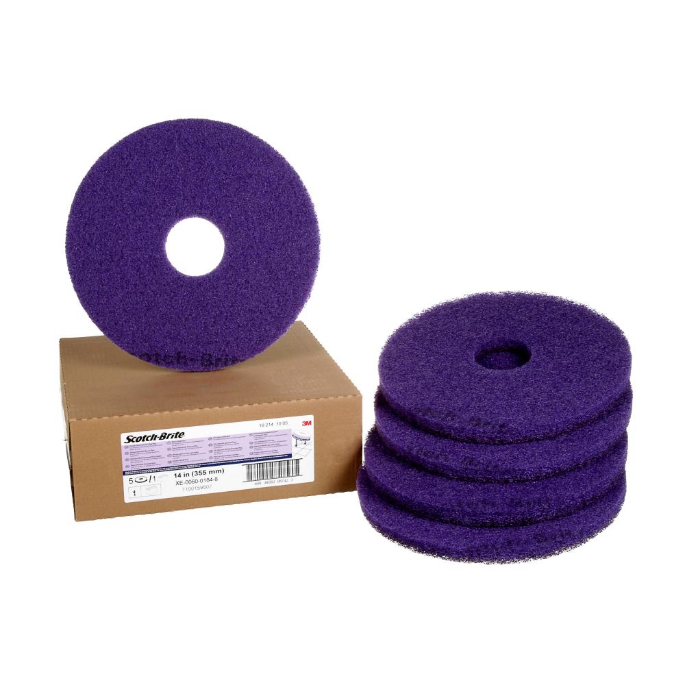 Scotch-Brite™ Purple Diamond Floor Pad Plus, F-PURPLE-14, 355 mm (14 in)<span class=' ItemWarning' style='display:block;'>Item is usually in stock, but we&#39;ll be in touch if there&#39;s a problem<br /></span>